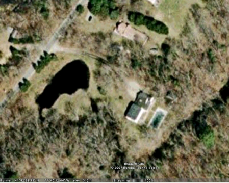 house from space