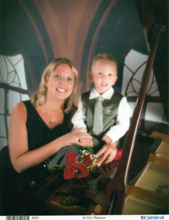 Me and my little guy on our cruise 11-08