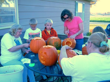 carving pumpkins 10/2006