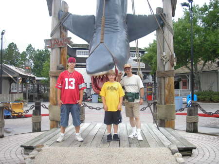 Dan, Eric and Dad - Universal Studios 2006