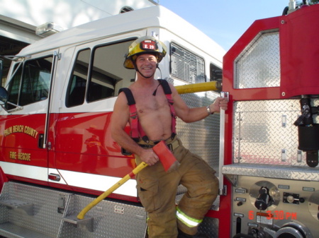 On the job, Palm Beach County Fire Rescue!