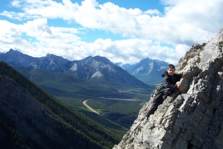 Terry on Mt Baldy, Kannanaskis Country,