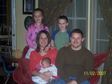 Jim, my 2nd, with Audrey wife, hailey 7, Reid 3, Ayden 1 month