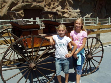 My two youngest at knott's berry farm