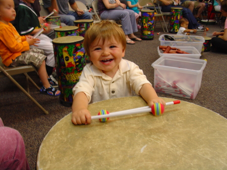 Dylan at a drum circle in Hollywood