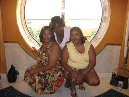 me and my sisters on a cruise together