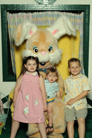 Kids with Easter Bunny