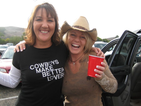 Me and my co-worker at the Country Jam