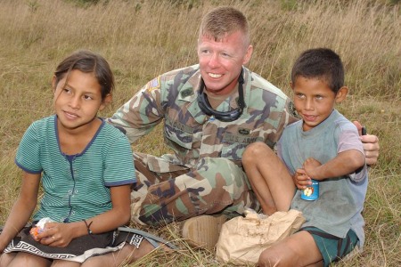 On the Drop Zone in the middle of Honduras.