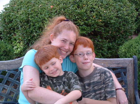me and my two beautiful boys in Virgina
