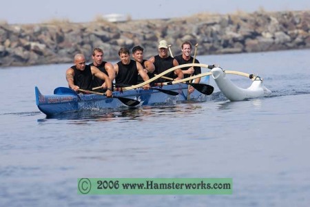 Outrigger canoe racing