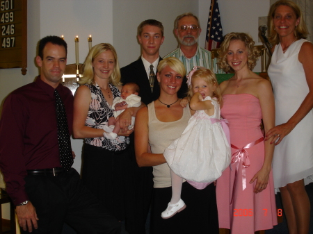 Grandchild, Harrison's baptism  July 2006