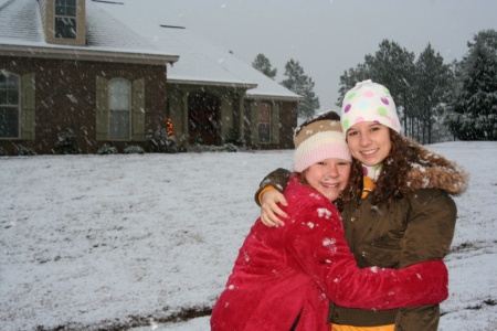 Dru and Rachel on our Snow Day!