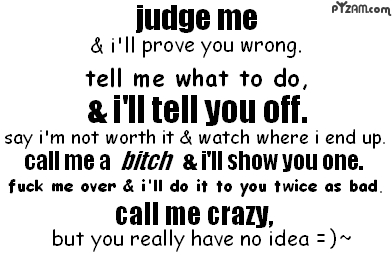 DO YOU JUDGE ME?