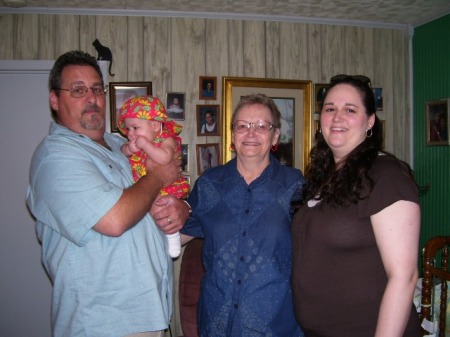 My brother Edward, Our Mom, Edward's Daughter Amanda and Granddaughter Eden
