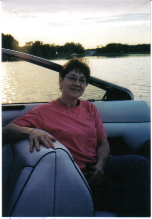 Cathy on the boat in Pasadena Maryland