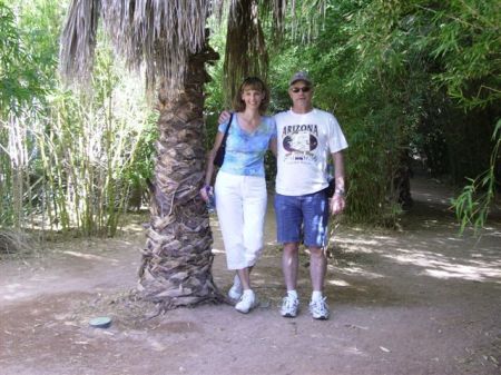 My brother Fred and I at the zoo