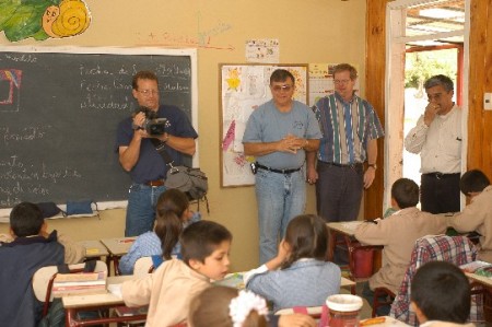 Tom Orme at the Boys Orphanage in Tammokoi, Chile