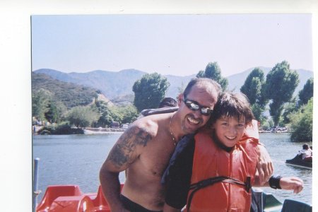 me and my son Danny at Mountain Lakes in Lytle Creek