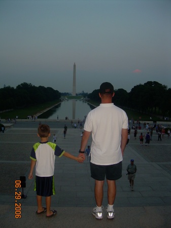 Looking back toward the Washington Monument