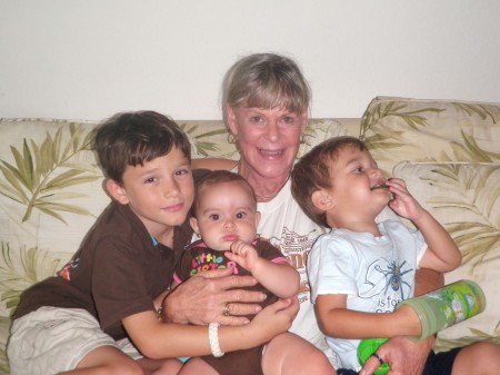 Me with my three grand kids