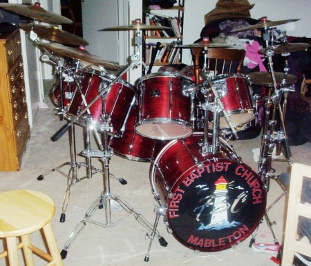 This is one of my 4 drum sets