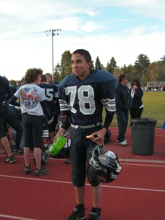 Jake a Rim youth football player