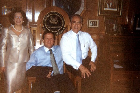2007- With Texas Congressman Ruben Hinojosa and his Wife