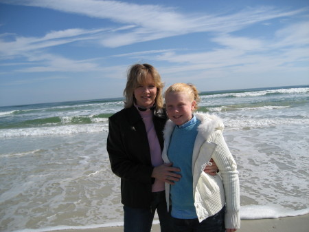 Me and Amanda on a cold day in St. Augustine.