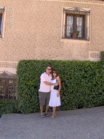 Carolyn and Tom in Segovia, Spain