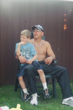 Travis - my oldest (with Uncle Allen Cardinal)