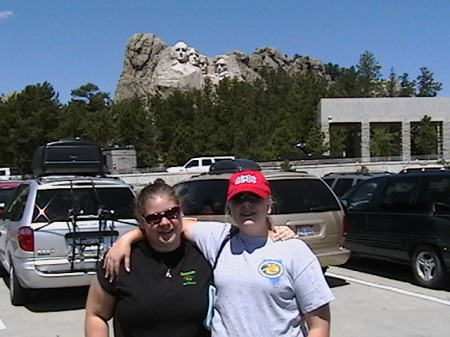 Amanda and Brittany at Mt. Rushmore