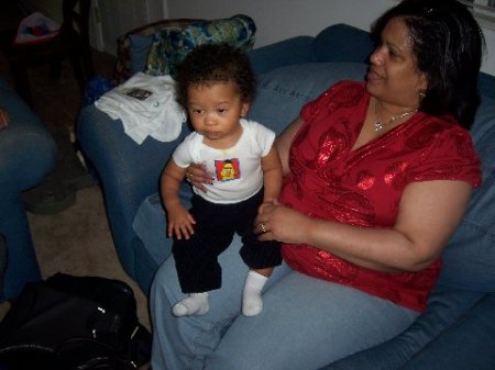 my grandson xavier and myself 3/2008