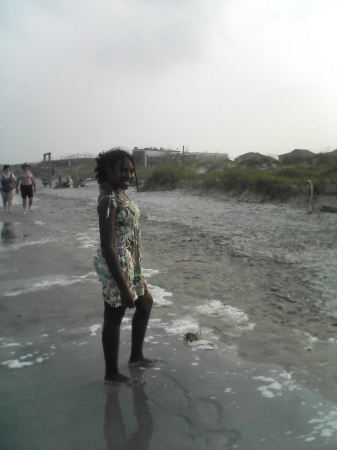 Imani at the beach