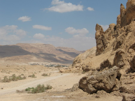 In the desert near the Dead Sea. We currently live in Israel.