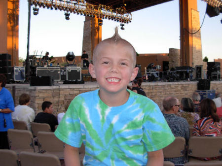 My son at his first concert