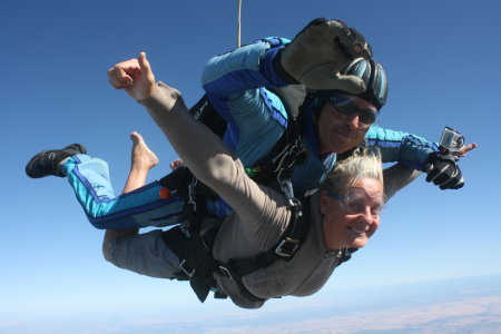 barefoot skydiving