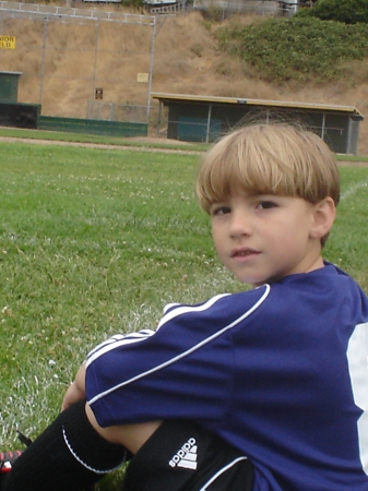 Anthony at his soccer game