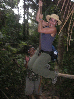 swinging in the Amazon