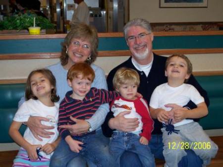 John, Jan and 4 of 5 Grandchildren