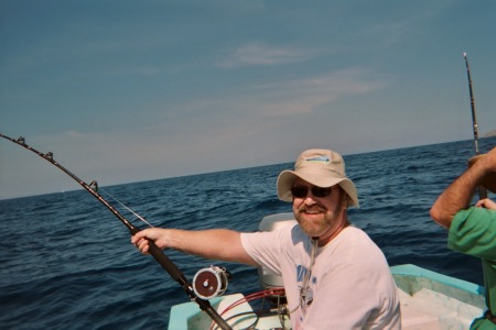 Dave is hooked up to a Marlin.