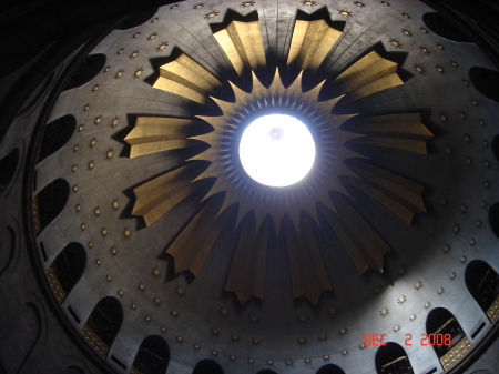 Dome of the Church of the Holy Sepulchre.