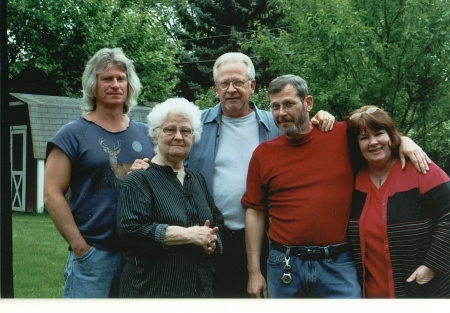 Wayne and his family
