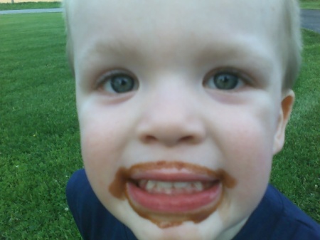 My 3 year Old after his Fudge Pop