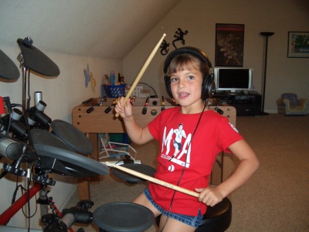 My future little drummer girl!