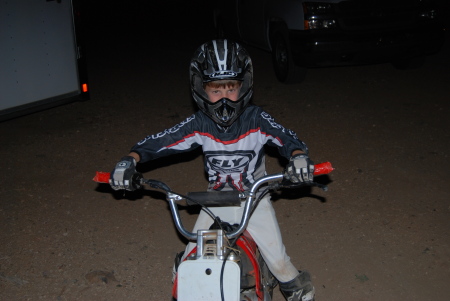 Zack on his dirt bike