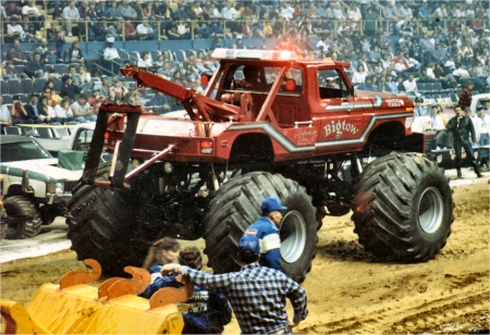 a real truck pull..