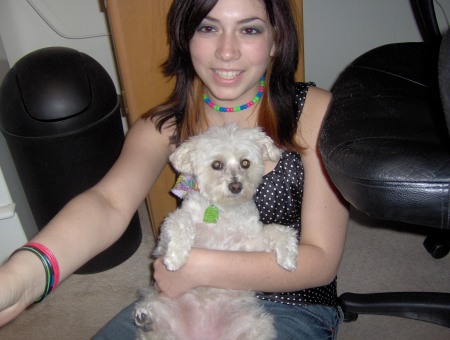 Erica and her cousin dog, Buffy