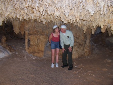 Jennifer & Dad-Tulum caves 2005