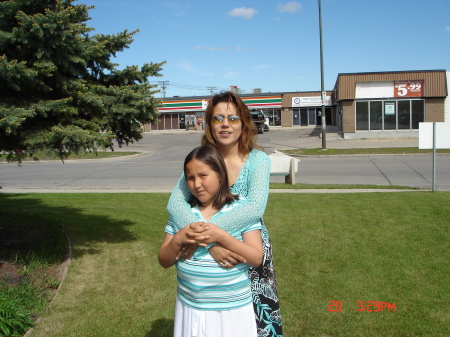 My daughter and I at freinds wedding.